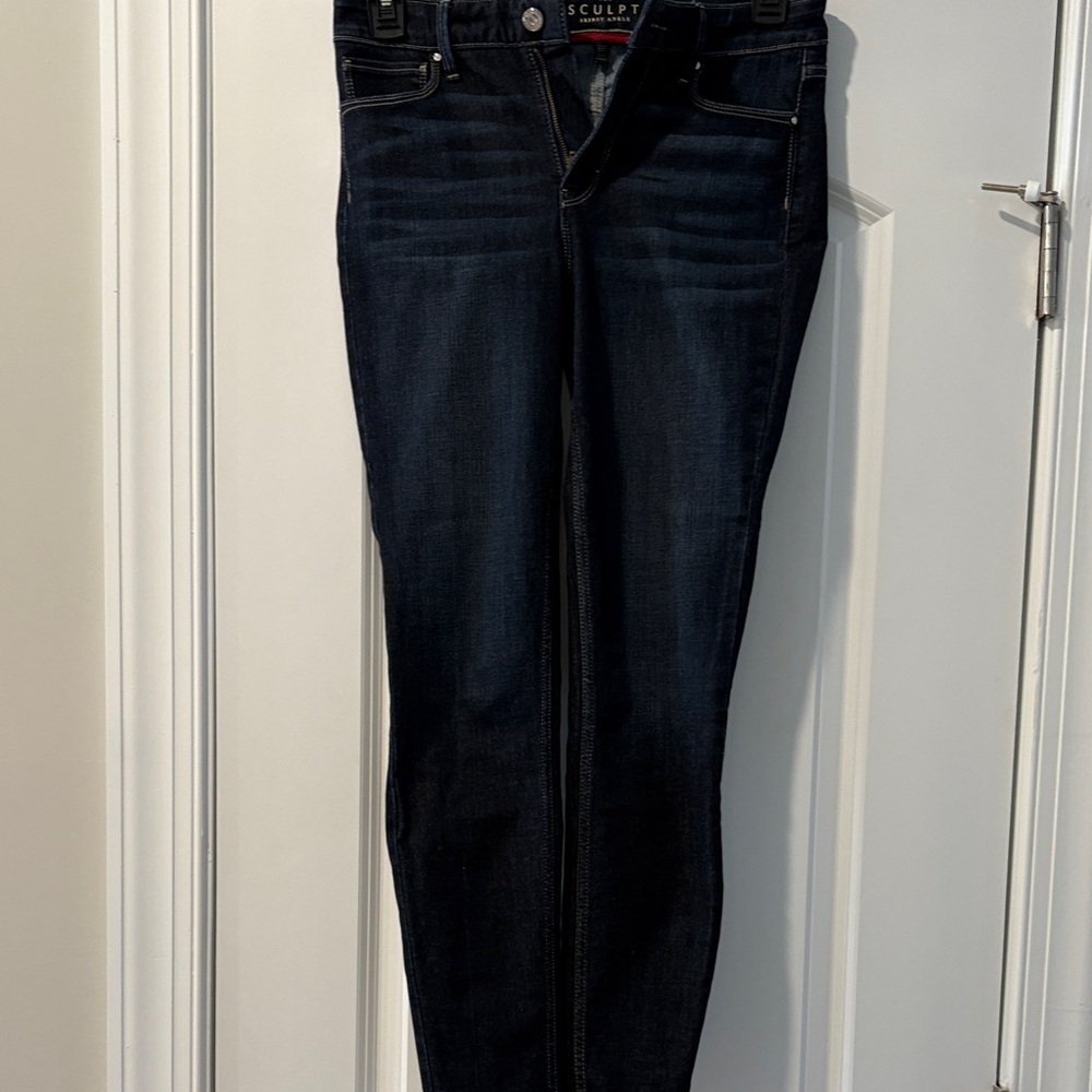 White House Black Market Dark Indigo Skinny Jeans